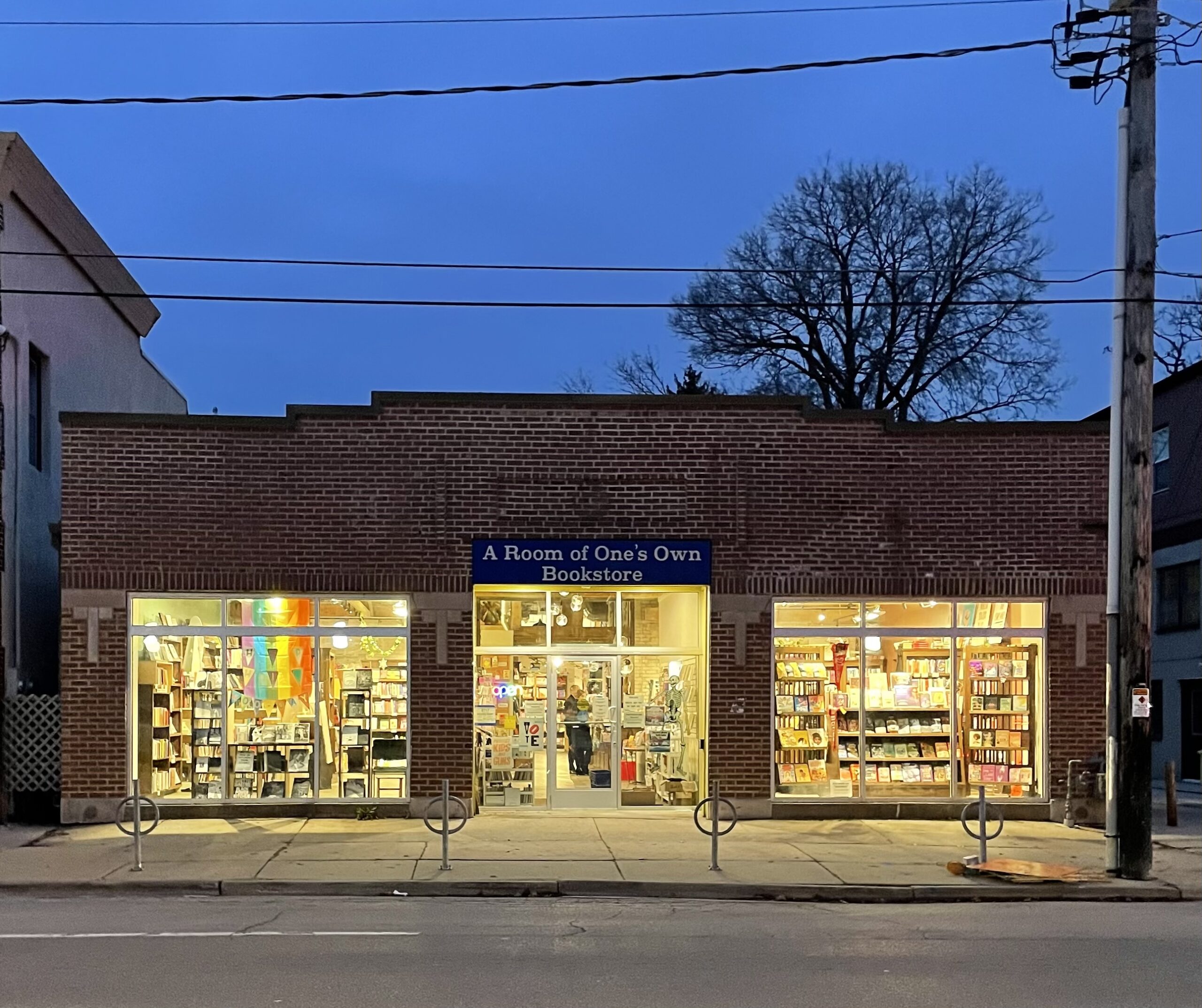 storefront - A Room of One's Own Bookstore